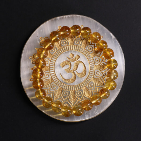 Selenite Crystal Charging Plate (OM Design) - Image 2