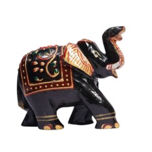Black Agate Elephant