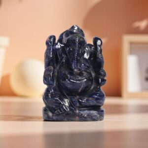 Sodalite Crystal Ganesha Idol