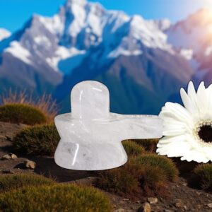 Clear Quartz Shivling (Sphatik Shivlingam)