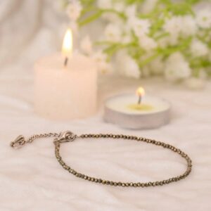 Pyrite Crystal Anklet